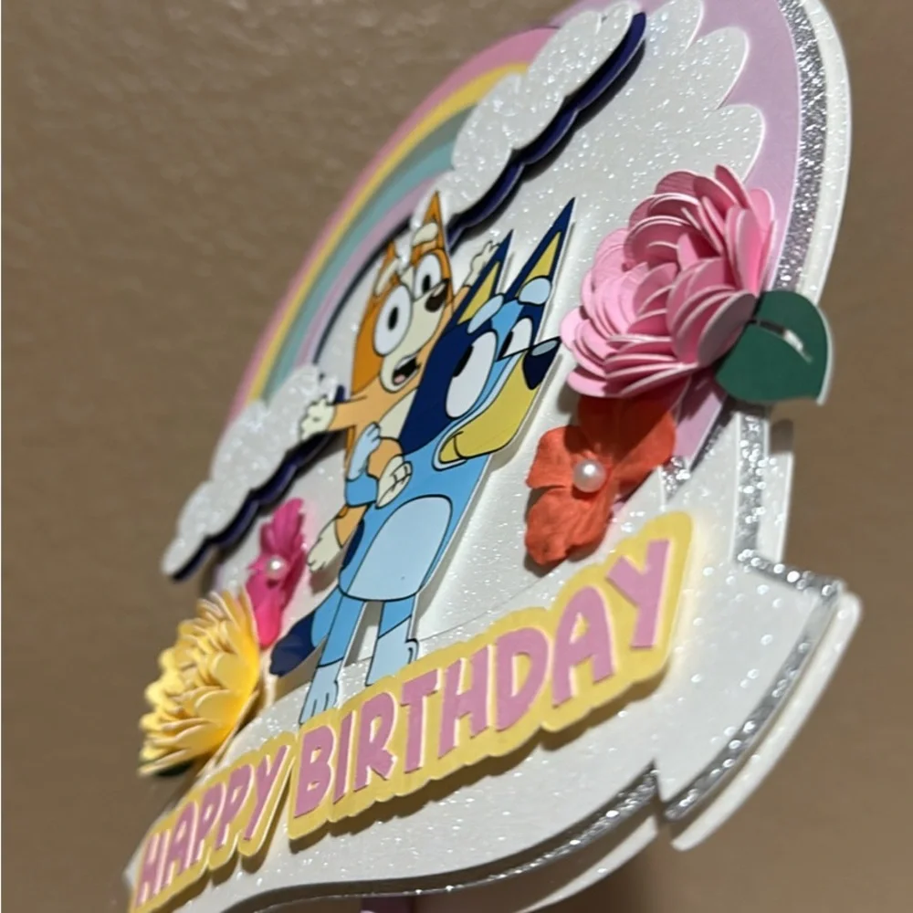 Colorful Happy Birthday Cake Topper
